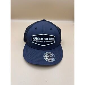 Harbor Freight Tools Special Edition Navy Blue Trucker Hat Mesh Snapback HFT Cap